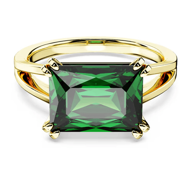 Anillo Swarovski Stilla Rectangular Verde