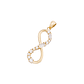 Colgante de Oro 18kt Infinito Circón - Miniatura 1