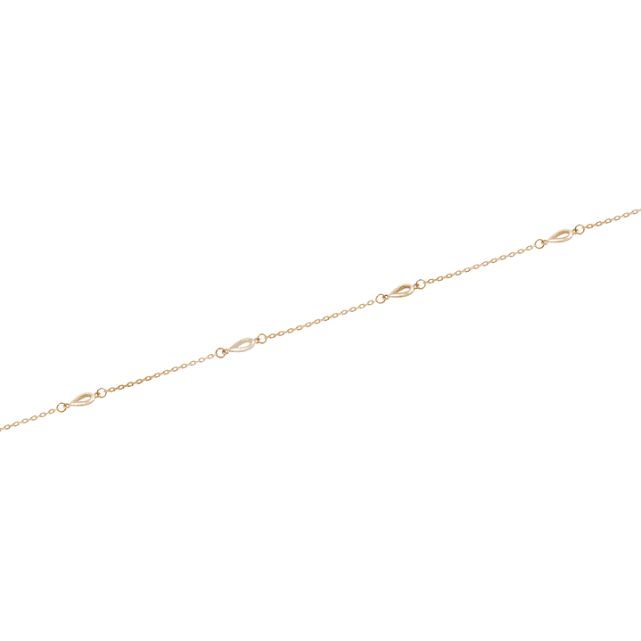 Pulsera de Oro 18kt Gotas Tricolor 3