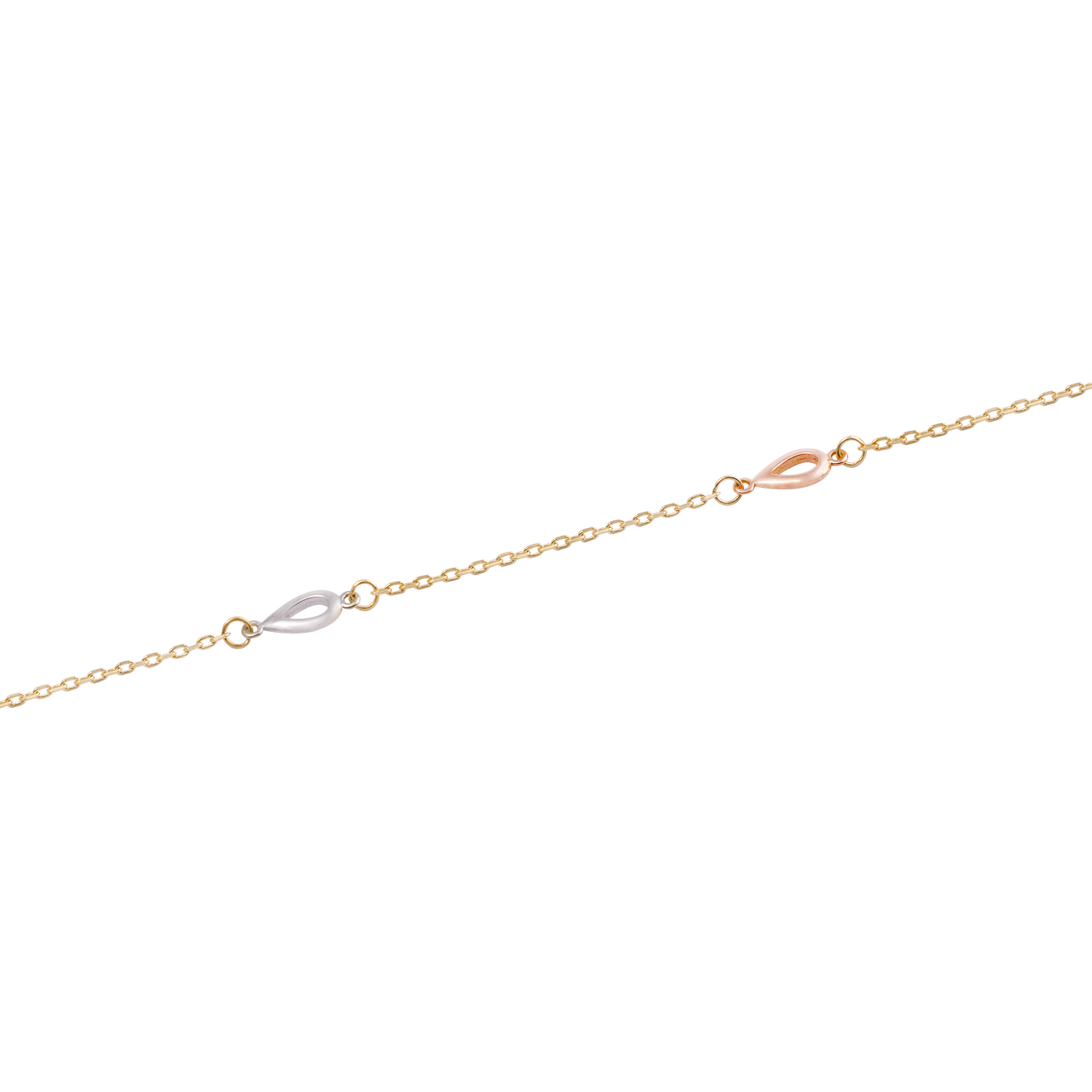 Pulsera de Oro 18kt Gotas Tricolor 2