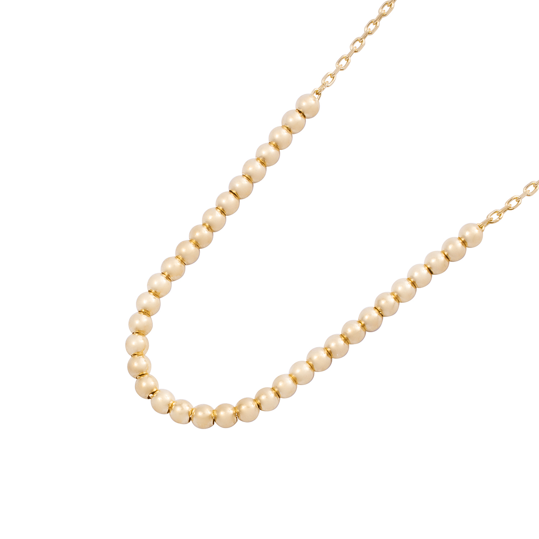 Collar de Oro 18kt Bolitas 2