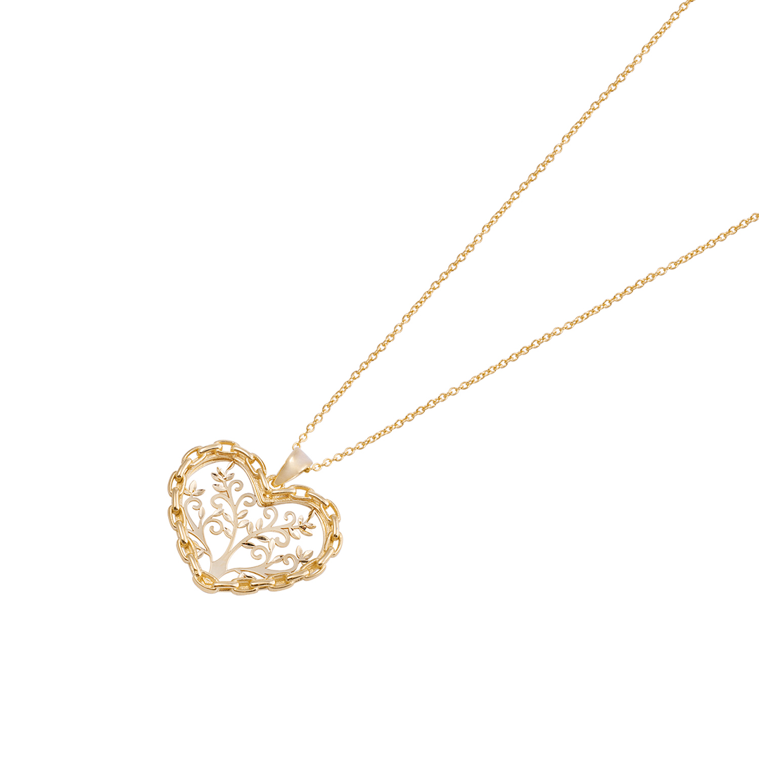 Colgante de Oro 18kt Corazón Árbol 2