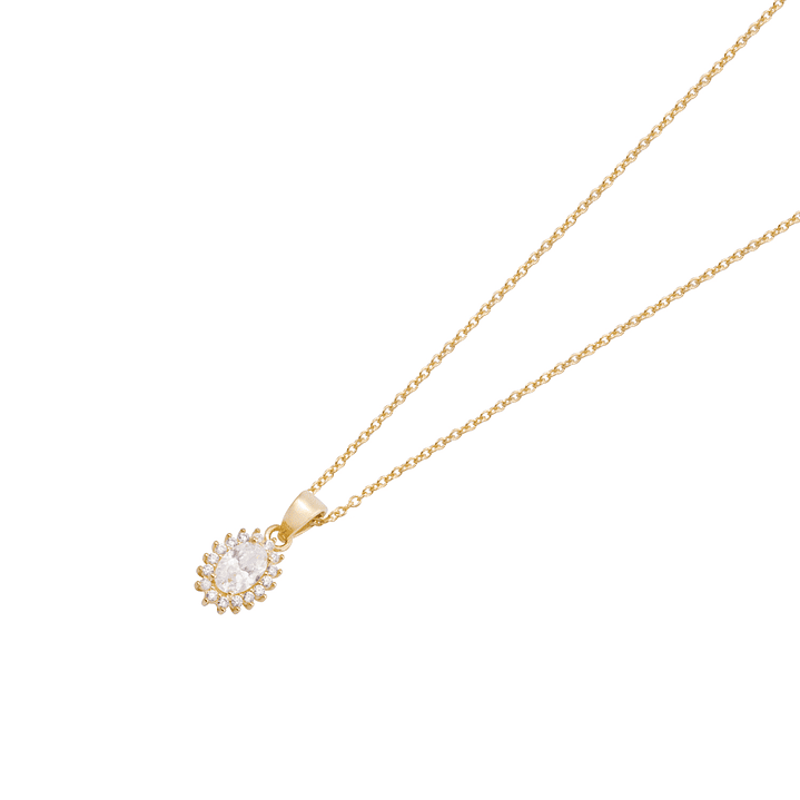 Colgante de Oro 18kt Circón 6MM 2