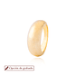 Anillo de Plata Esterlina 925 Liso Alto Revestido en Oro 18kt - Miniatura 1