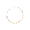 Pulsera de Oro 18kt Eslabón Satinado