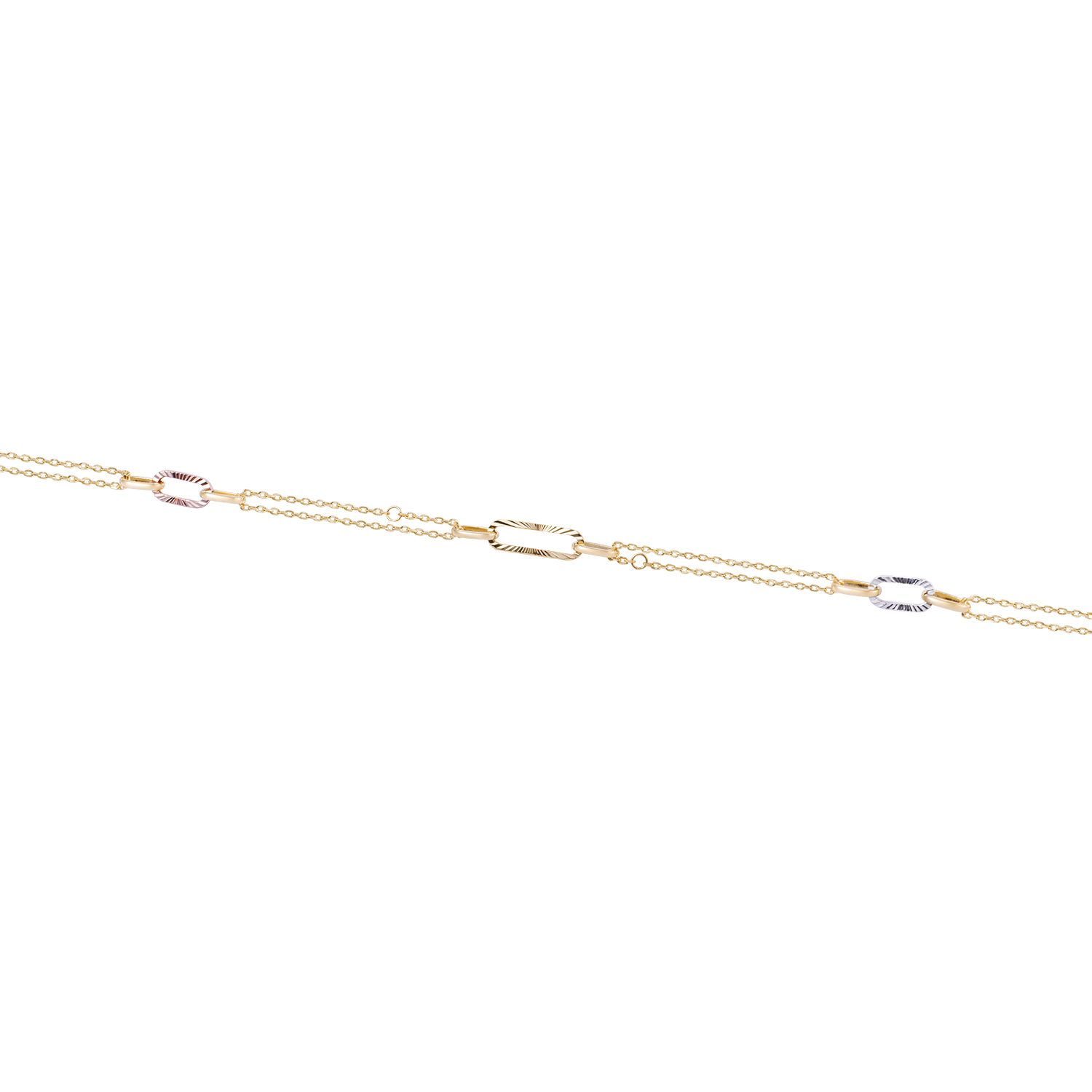 Pulsera de Oro 18kt Eslabón Satinado 3
