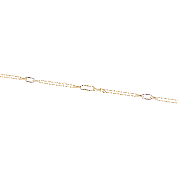 Pulsera de Oro 18kt Eslabón Satinado 3