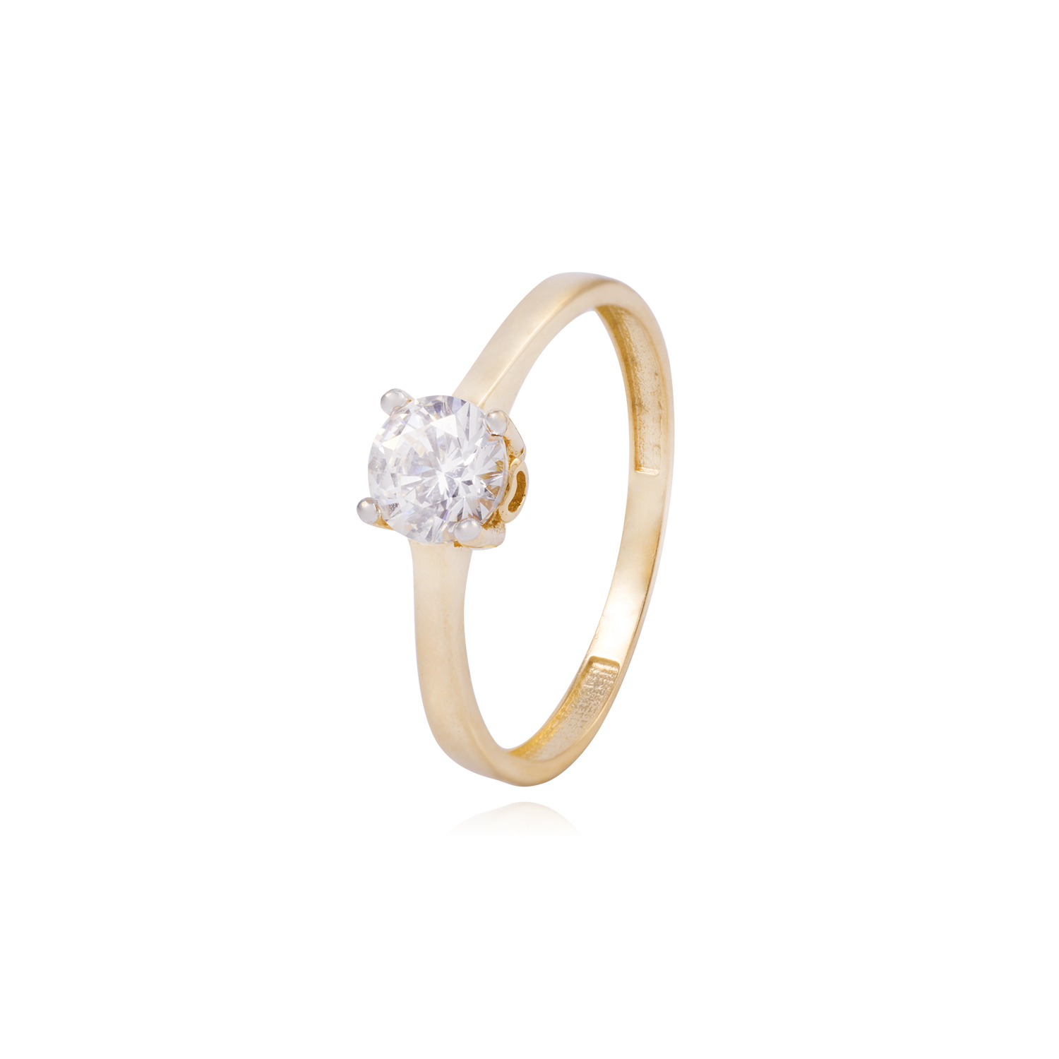 Anillo Compromiso de Oro 18Kt Solitario 5MM 1