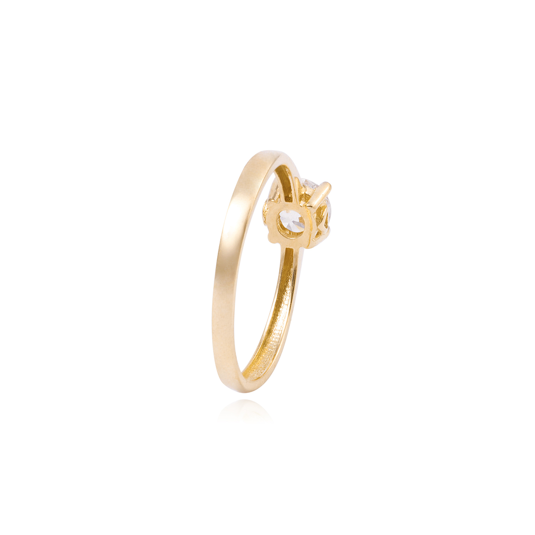 Anillo Compromiso de Oro 18Kt Solitario 5MM 3