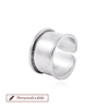 Anillo de Plata Esterlina 925 Tubo Bisel