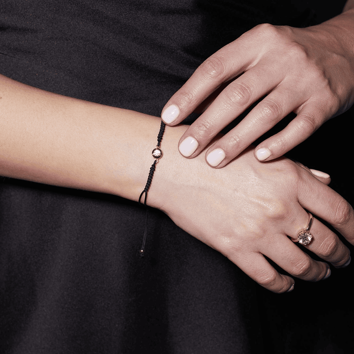 Pulsera de Oro 9kt Punto de Luz Ajustable 4