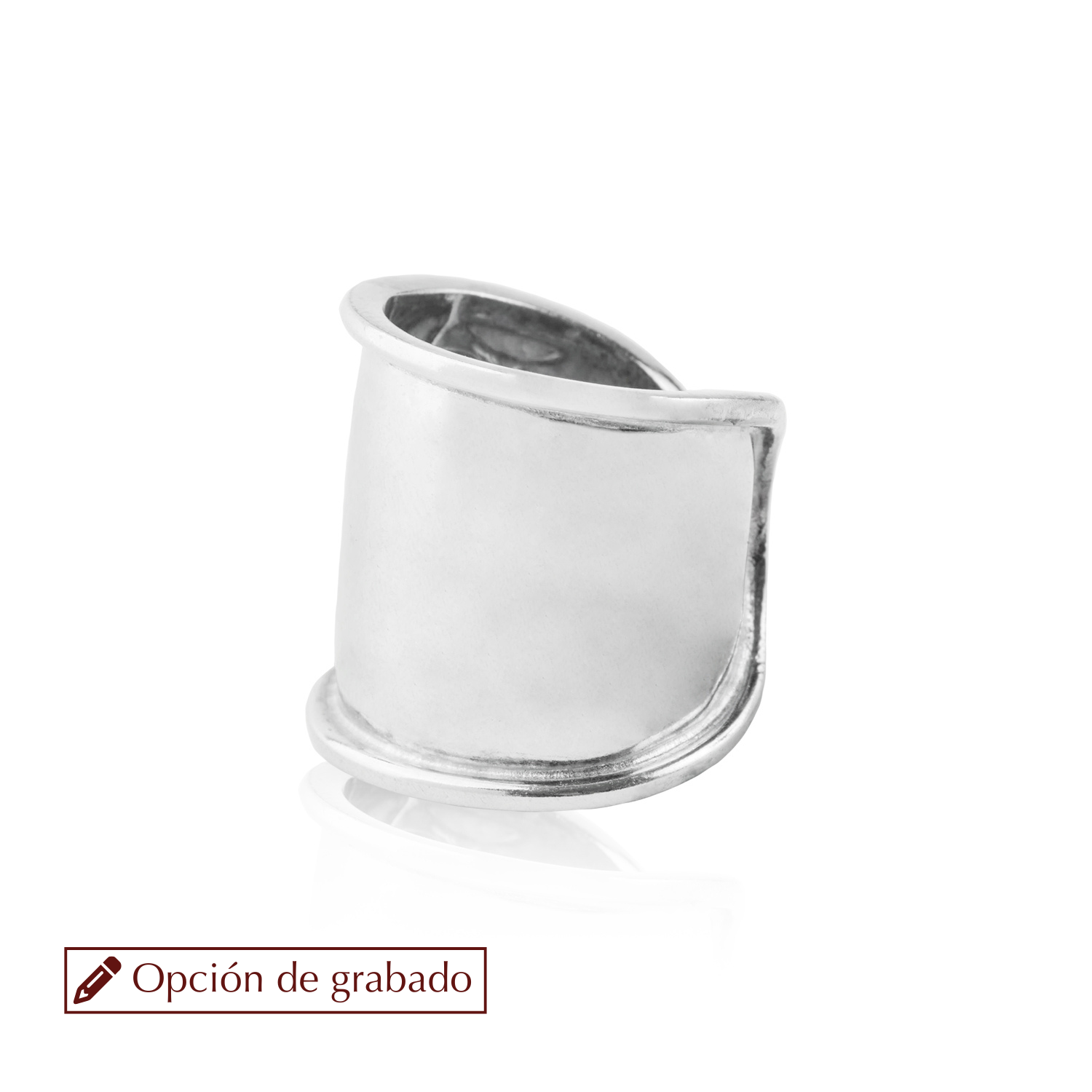 Anillo de Plata Esterlina 925 Tubo 14 1