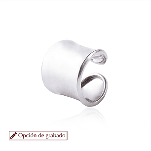 Anillo de Plata Esterlina 925 Tubo 