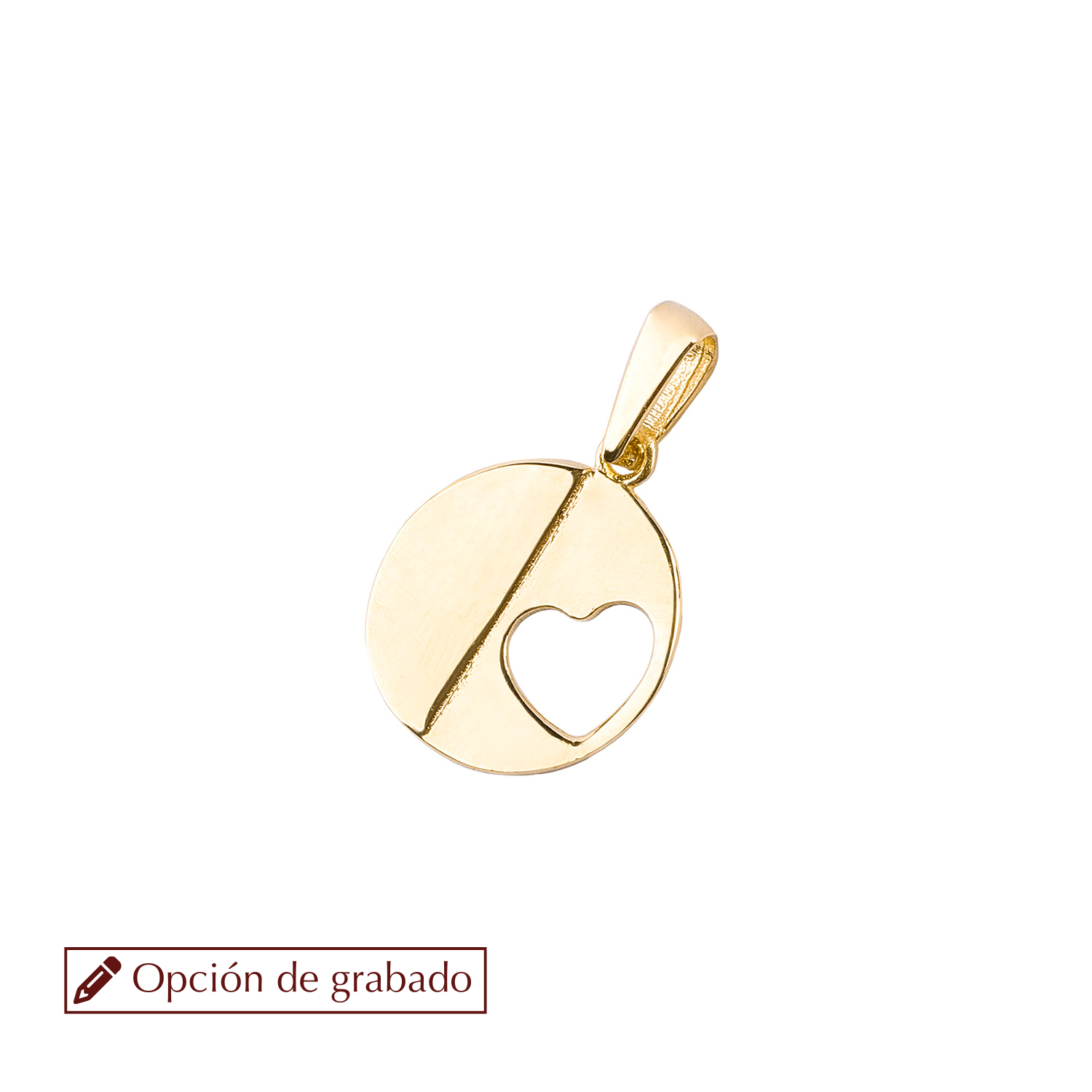 Colgantes de Oro 18kt Modelo Círculo & Corazón 1