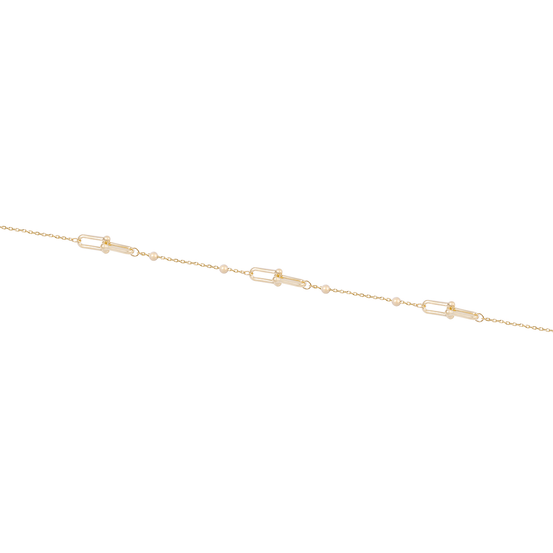 Pulsera de Oro 18kt Eslabones entrelazados 2
