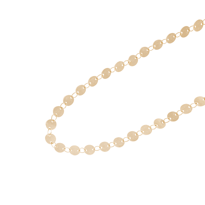 Collar de Plata Esterlina 925 Círculos Bañado en Oro 14kt 2