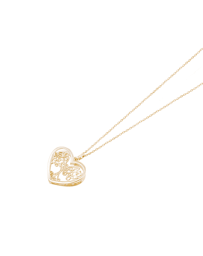 Colgante de Oro 18kt Árbol-Corazón Bicolor