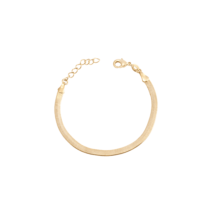 Pulsera de Plata Esterlina 925 Cinta Bañado en Oro 14kt 1