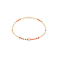 Pulsera de Plata Esterlina 925 Estrella naranja Bañado en Oro 14kt - Miniatura 3