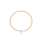Pulsera de Plata Esterlina 925 Cinta bolitas Bañado en Oro 14kt - Miniatura 1