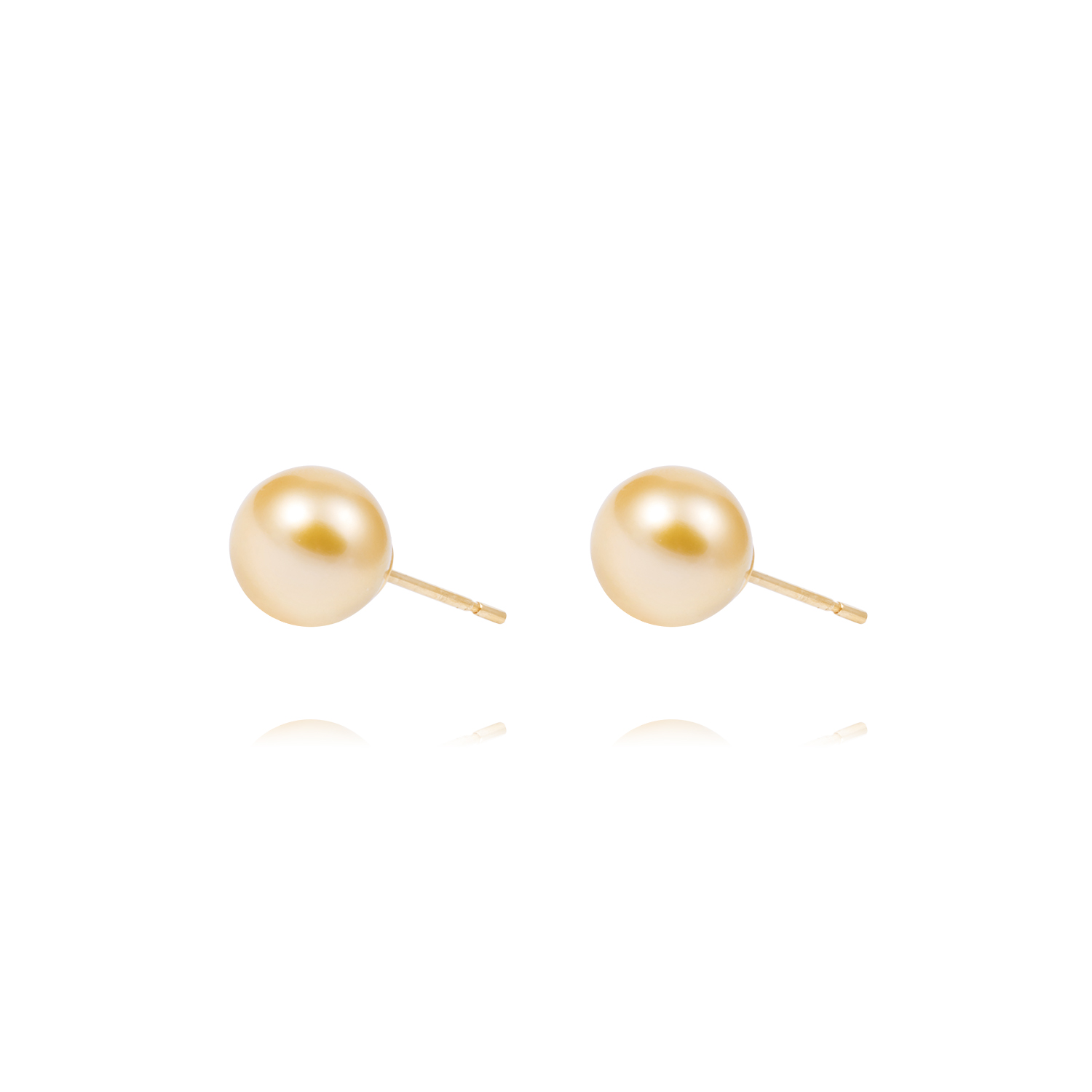 Aros Oro Amarillo 18kt Perlas 10 - 10,5 mm 2