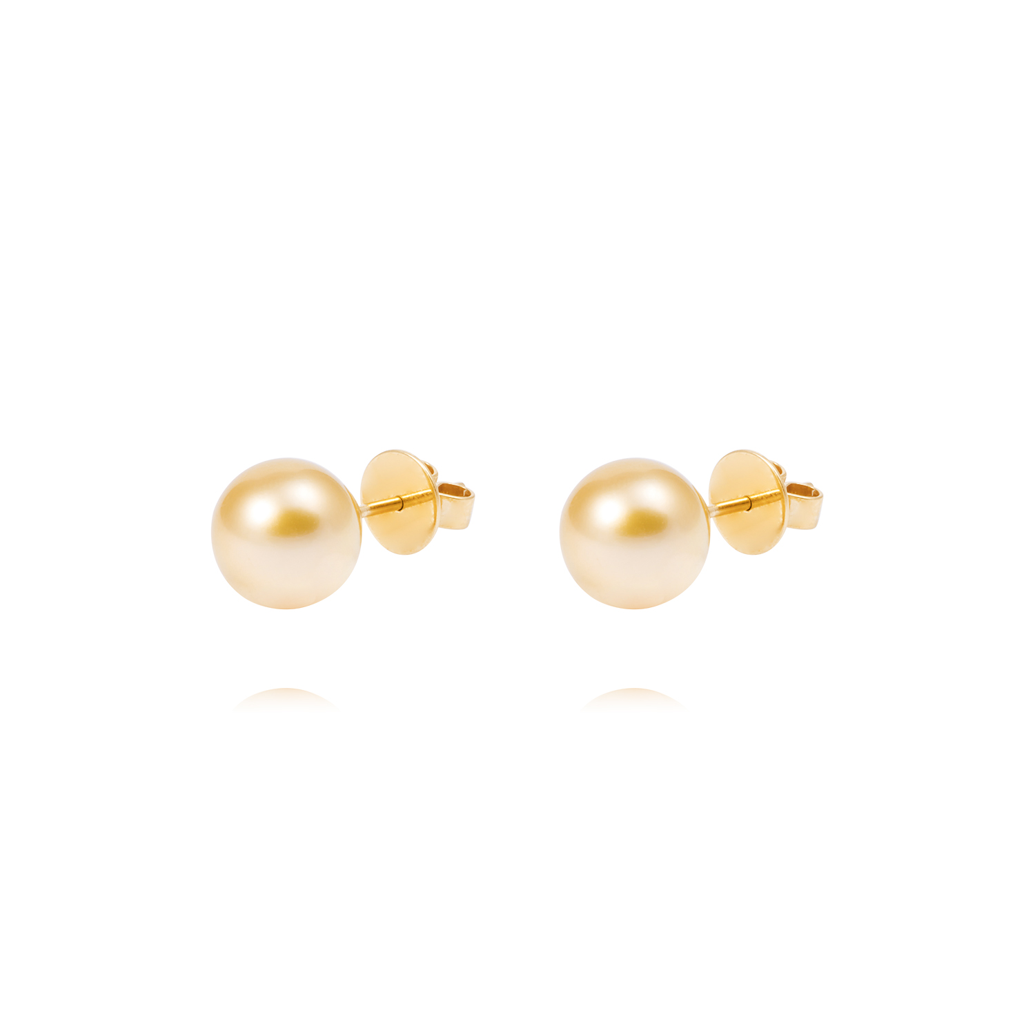 Aros Oro Amarillo 18kt Perlas 10 - 10,5 mm 1