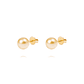 Aros Oro Amarillo 18kt Perlas 10 - 10,5 mm - Miniatura 2