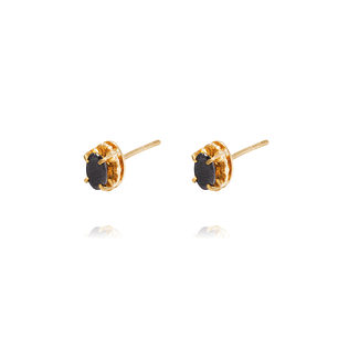 Aros Oro Amarillo 18kt Onix 3x5mm