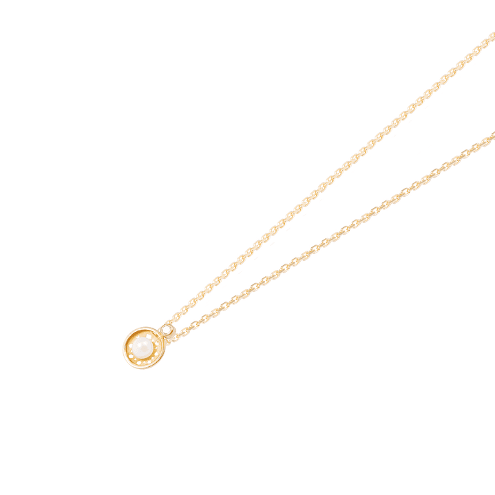 Colgante Oro Amarillo 18kt Perla Circonita y Diseño 2