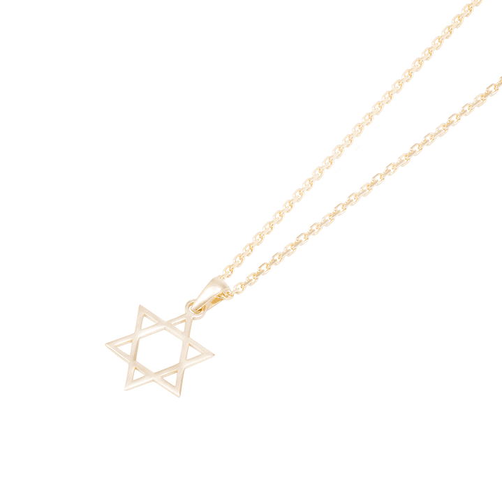Colgante de Oro de 18kt Estrella de David grande 2