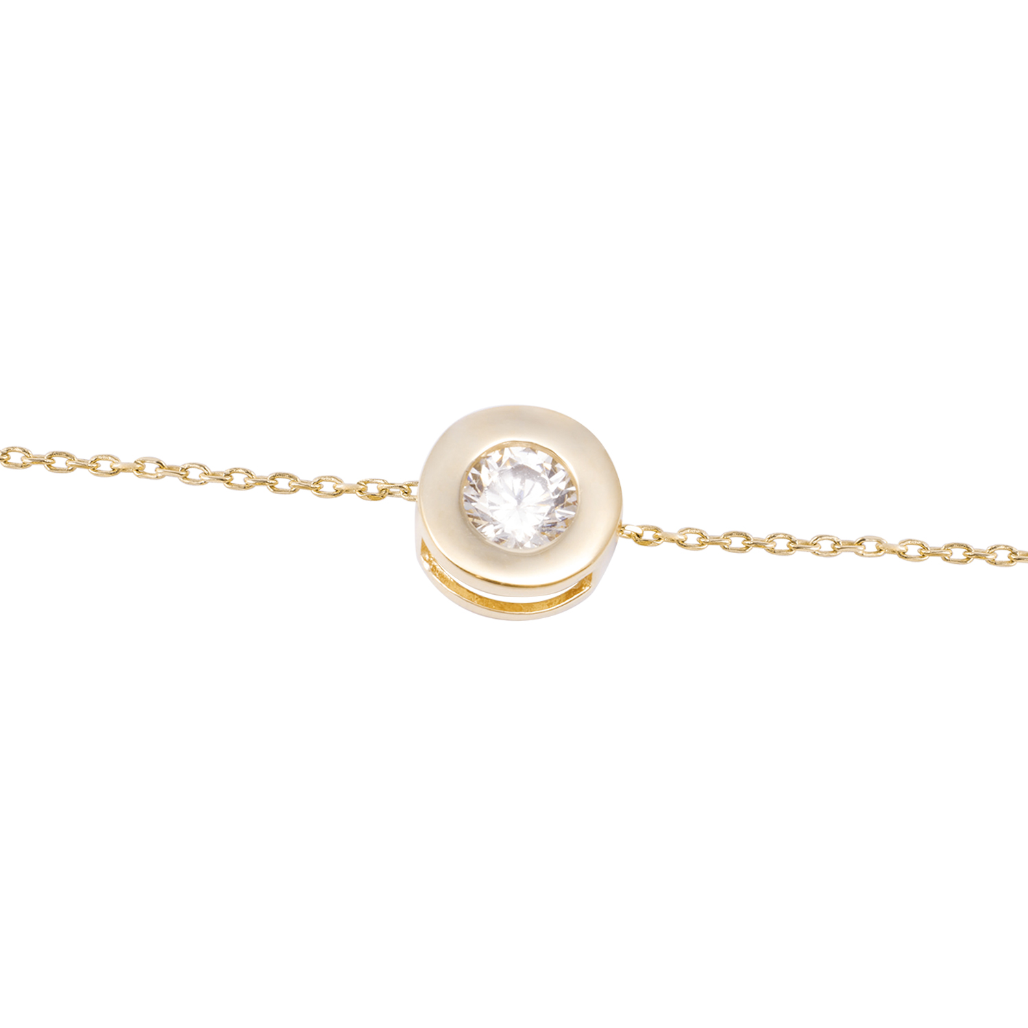 Pulsera de Oro 18kt Punto de Luz central 2