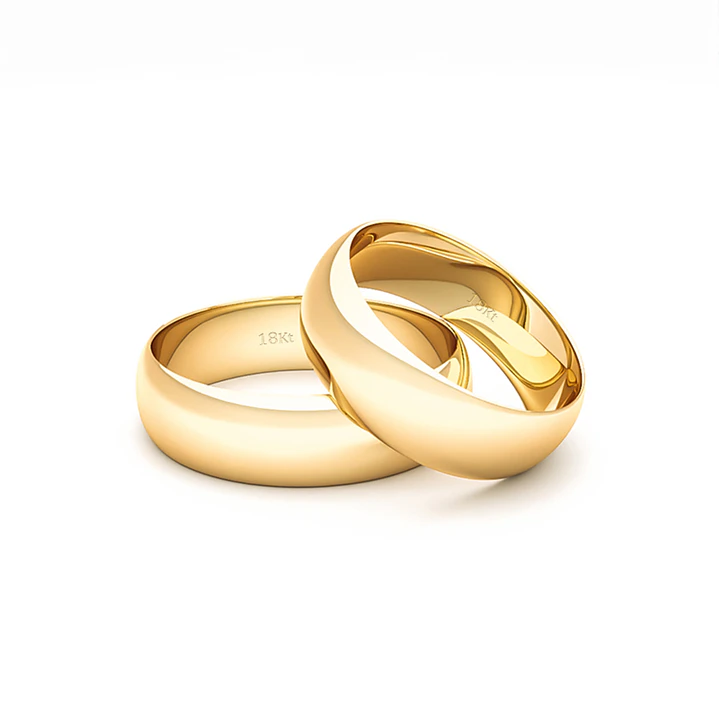 Par de Argollas Oro Amarillo 18kt Modelo Inglés Argos 5mm 3