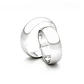 Par de Argollas Oro Blanco 18kt Modelo Inglés Argos 5mm - Miniatura 2