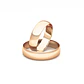 Par de Argollas Oro Rosado 18kt Modelo Inglés Vicenza 4mm - Miniatura 1