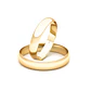 Par de Argollas Oro Amarillo 18kt Modelo Inglés Rodas 3,5mm - Miniatura 1
