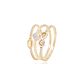 Anillo Triple Oro Amarillo 18kt - Miniatura 1