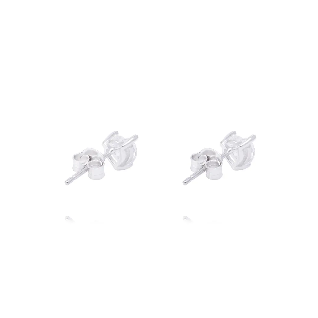 Aros Plata Esterlina 925 Corazones con Circonitas 3