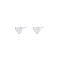 Aros Plata Esterlina 925 Corazones con Relieve - Miniatura 1