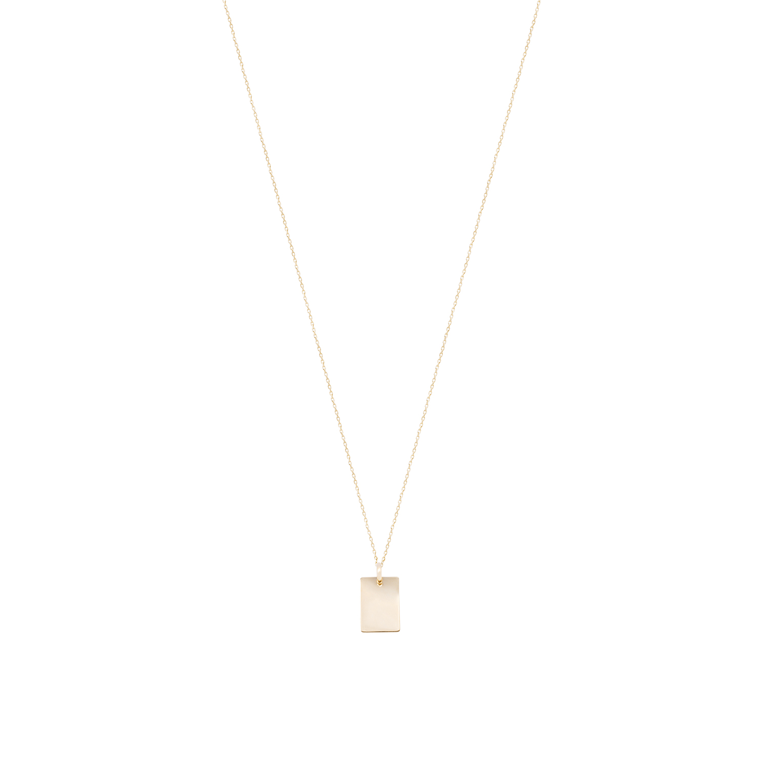 Colgante Oro Amarillo 18kt Placa 15x10mm 3