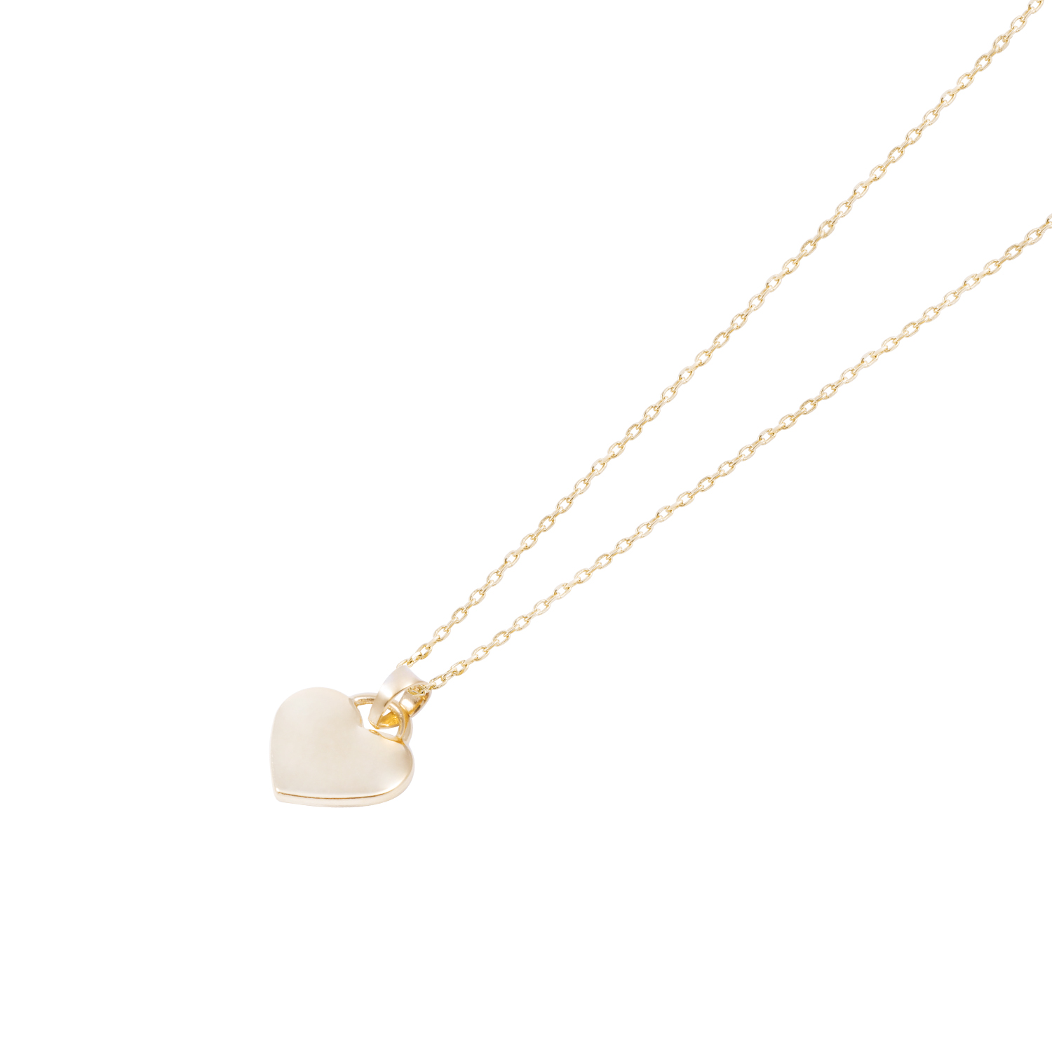 Colgante Oro Amarillo 18kt Placa Corazón 2