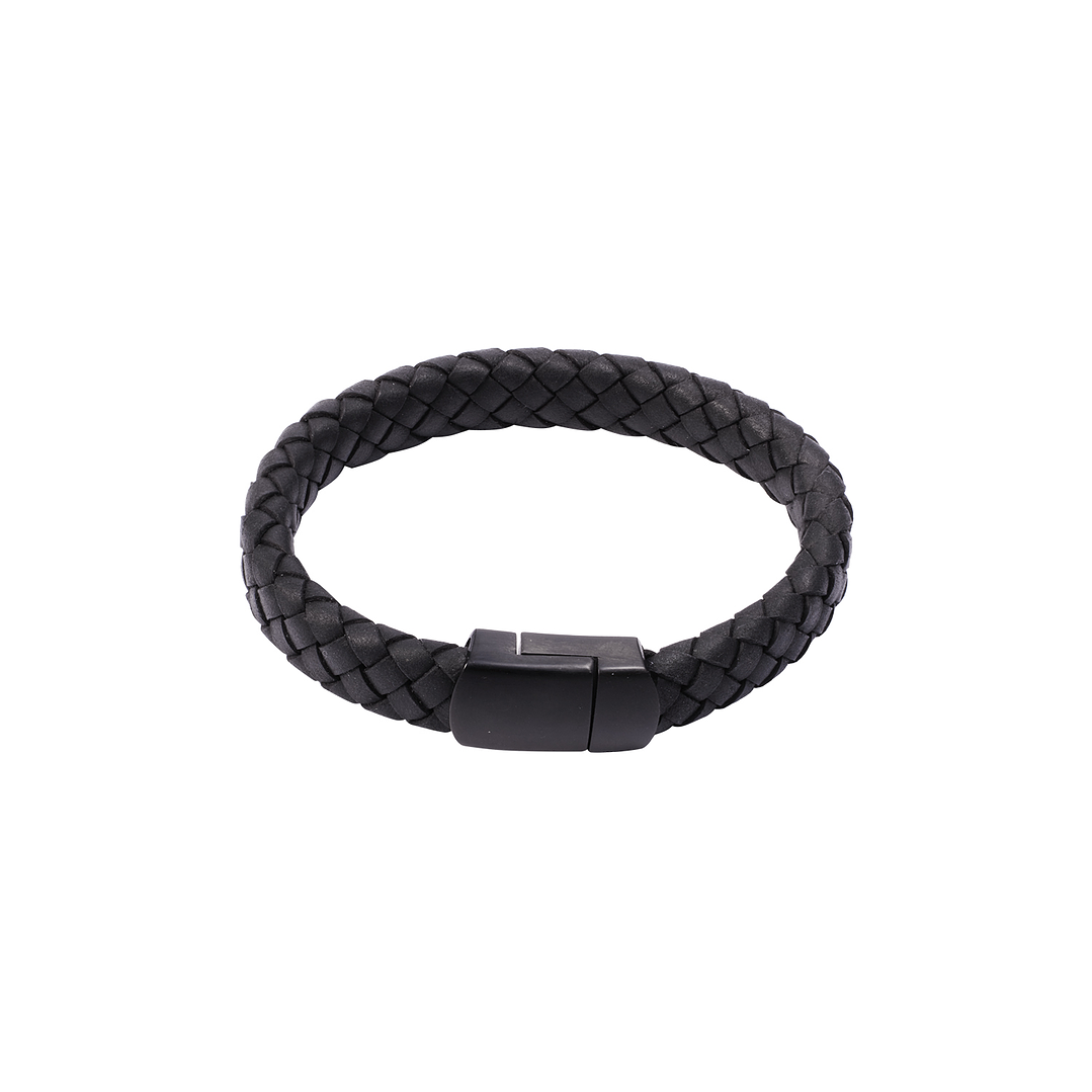Pulsera de cuero Seth Milan Oscura 1