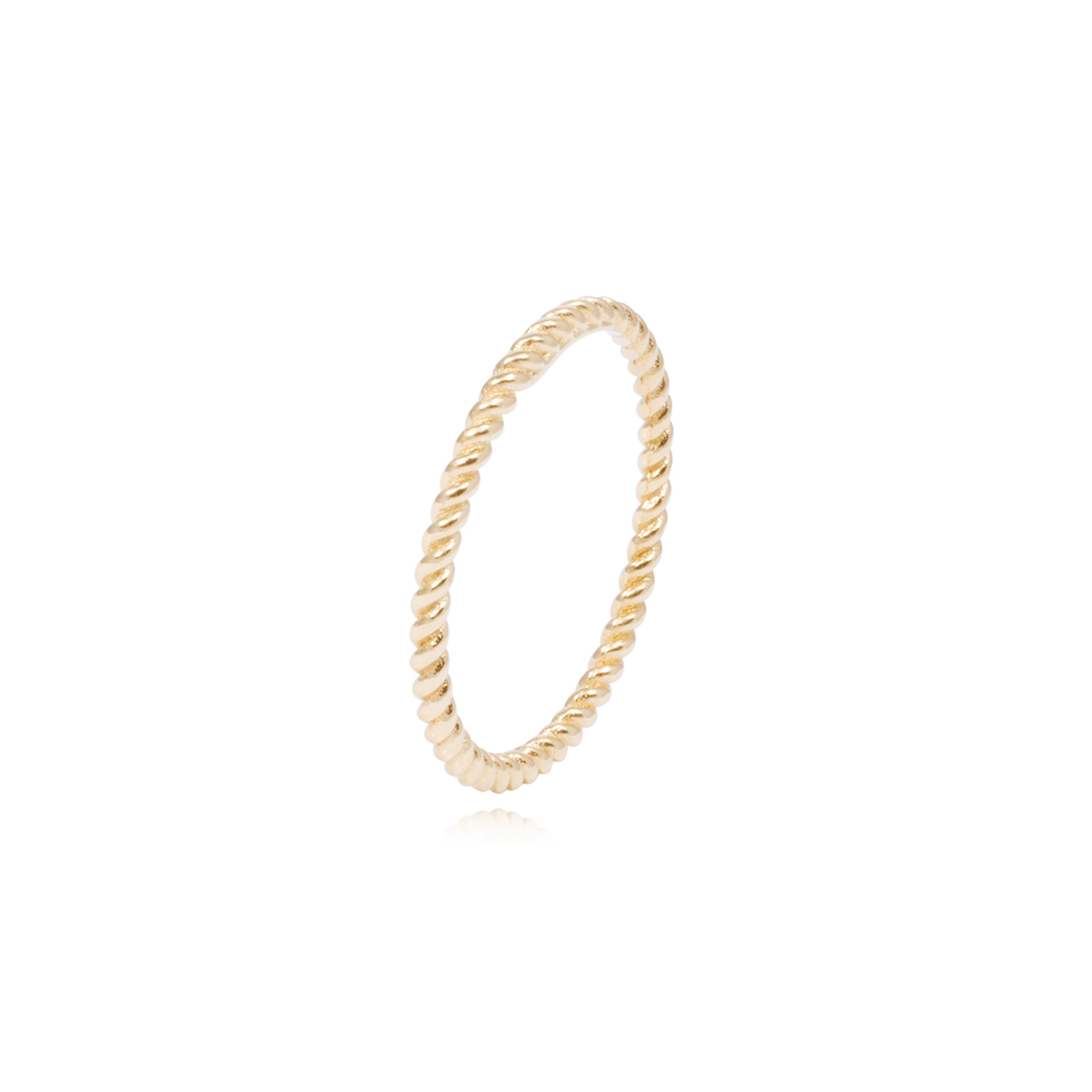 Anillo Oro Amarillo 18kt Trenzado Clásico 1