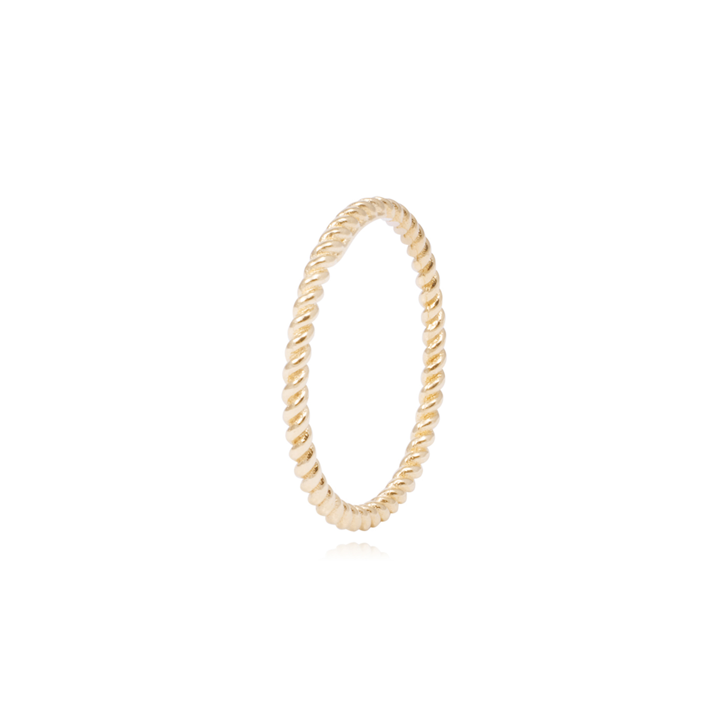Anillo Oro Amarillo 18kt Trenzado Clásico 3
