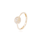 Anillo Oro Amarillo 18kt Circonita Flor con Bases Intercaladas - Miniatura 1
