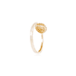 Anillo Oro Amarillo 18kt Circonita Flor con Bases Intercaladas - Miniatura 3