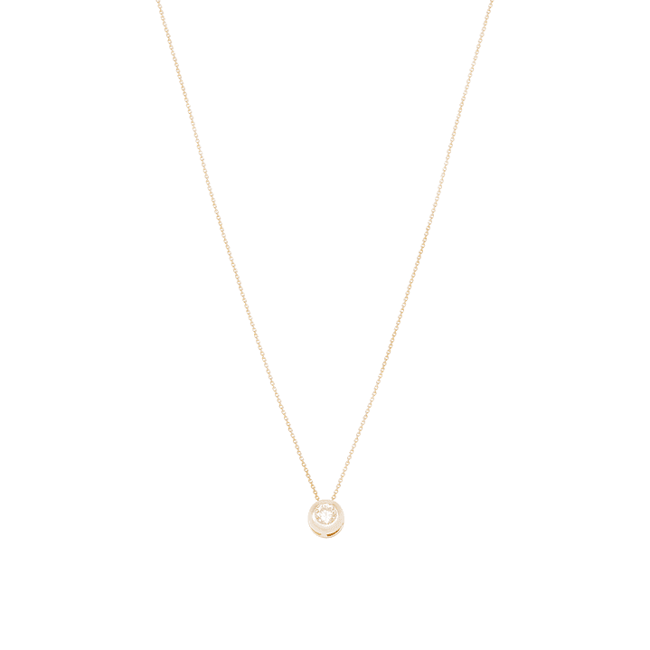 Collar Oro Amarillo 18kt Punto de Luz Circonita 3