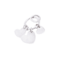 Colgante de Oro Blanco 18kt Corazones Eternos - Miniatura 1