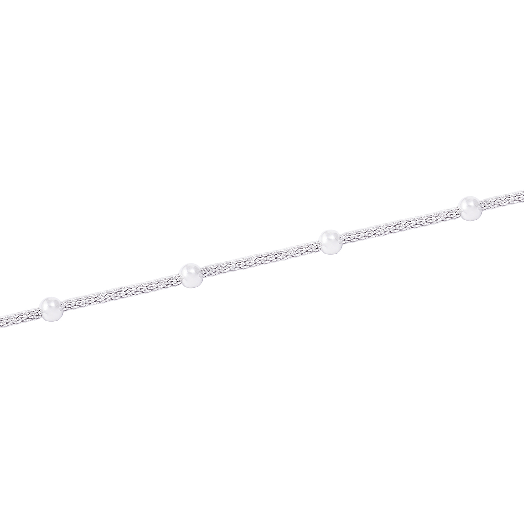 Pulsera de Plata Esterlina 925 Diseño Serpiente con Esferas 2