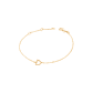 Pulsera de Oro Amarillo 18kt Letras D con Diamantes 7Pts - Miniatura 1