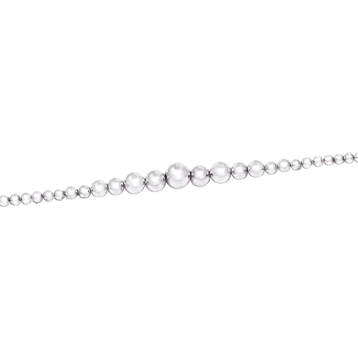 Pulsera de Plata Esterlina 925 Pelotitas Menor a Mayor 1